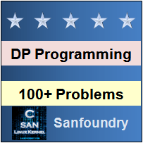 Dynamic Programming Problems And Solutions Sanfoundry