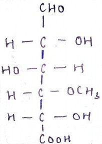 The name of the compound is 4-O-methyl-D-glucuronic