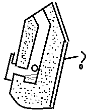 Outer shell of the side blown converter