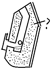 The figure representing the refractory lining of a side blown converter