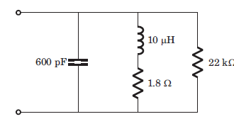 The resonant frequency of the circuit is 2.05 MHz