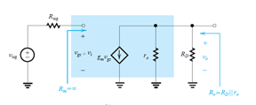 The value of Avo for source & common source with source resistance is A1 lt A2