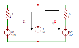 Find the current I1 (A) in the circuit