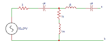 Find the thevenin’s voltage across ‘ab’ terminals in the circuit