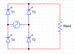 With respect circuit from ωt = 0 to α T1 & T2 thyristor(s) block the forward voltage