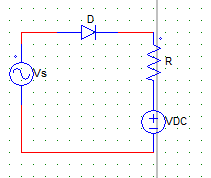 The negative half diode is not conducting hence Vr (voltage across the resistor) = 0