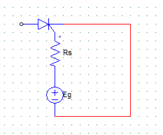 Find the gate current for an average gate power dissipation of 0.5 W