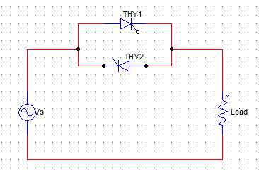 T2 will conduct from π + α to 2π for AC converter circuit with firing angle = α