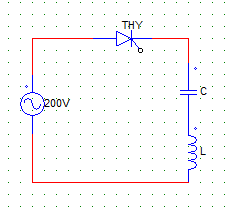 The peak thyristor current is 100 A