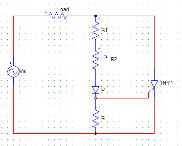 The resistance R1 is used to limit the gate current to a safe value when R2 = 0
