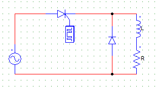 Voltage cannot be negative due to FD (freewheeling diode or commutating diode connected)