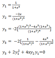 derivative of tan 1