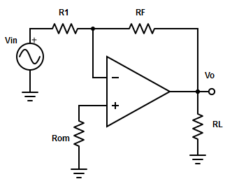 Calculate the output voltage for the given circuit using the specification