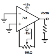 Find the voltage offset null circuit from the given op-amp