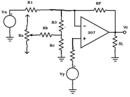 Find the external offset voltage from the given circuit