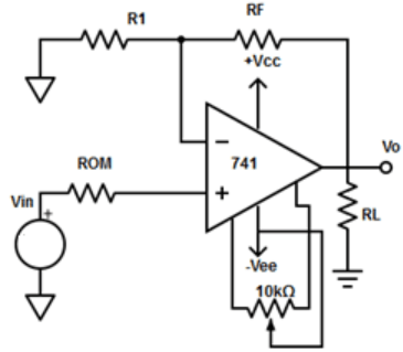Find the differential inputs of the DC amplifier