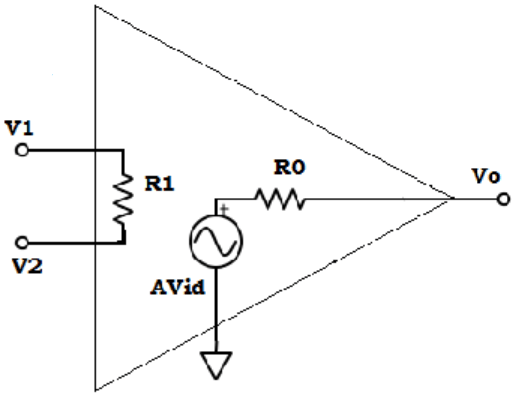 Fine the gain of the differential amplifier from the given diagram