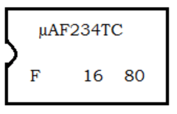 Integrated Circuit of Fairchild chip manufactured in the year 1980