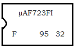 Integrated Circuit of Fairchild chip manufactured in the year 1995