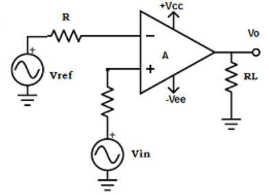 Find voltage Vref of 1v from the given diagram
