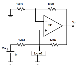Find the output voltage and the load current for the circuit