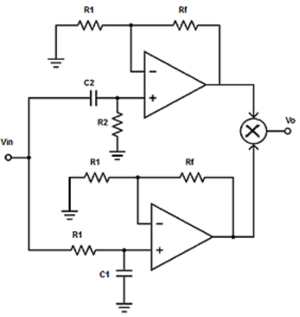 Find the summing amplifier from the given diagram