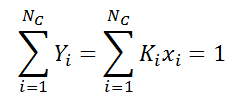 The equation holds for K & Bubble relation representing Nc as number of components