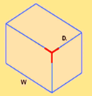 Step for the formation of an isometric object - option d