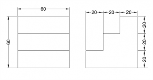 Find the type of structure in the isometric view of the figure