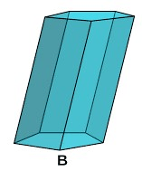 The lateral faces of an oblique prism are parallelograms seen in figure