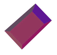 Cuboid is convex polyhedron bounded by six quadrilateral faces