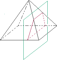 Find the cross-section perpendicular from the given diagram