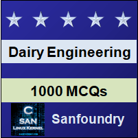 Dairy Engineering Questions and Answers