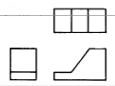 The given figure below represent the type of three views - option c