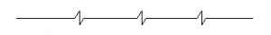 The line given below is used for long-break line at the ends & at changing of position