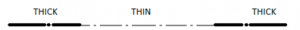 The line given below is used for cutting planes drawn using continuous thin lines