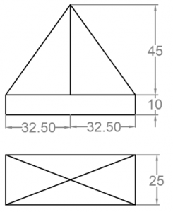 Type & system is unidirectional & combined dimension arranged horizontally