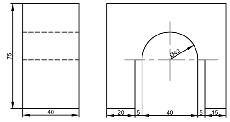 The type of dimensioning followed is chain dimension arranged in a straight line