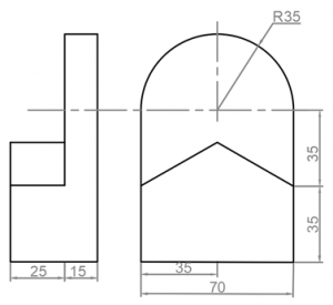 The type of dimensioning done is combined dimensioning & system of dimensioning
