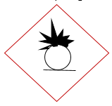 The hazard pictograph stands for oxidisers may cause a fire