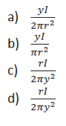 The uniform current density in given figure