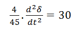 Rotor acceleration is 337.5 if input is raised to 80 MW for electrical load of 50MW