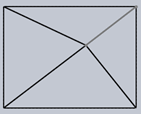 The front view from the isometric view for the below given pyramid - option b
