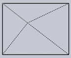 The front view from the isometric view for the below given pyramid - option c