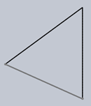 The front view from the isometric view for the below given pyramid - option d