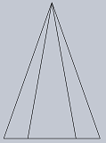 The front view of the below given pyramid - option a