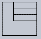Front view represents line of sight of front view of the below isometric view - option b