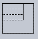 Front view represents line of sight of front view of the below isometric view - option d