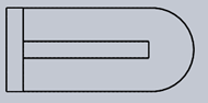 The front view represents line of sight of front view of below isometric view - option a