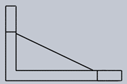 The front view represents line of sight of front view of below isometric view - option b